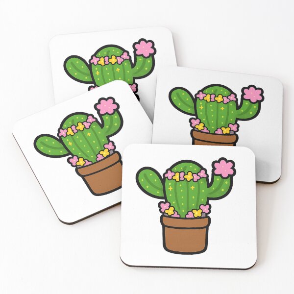 Item preview, Blooming Cactus – Cute Plant Art designed and sold by CanSparkleArt.