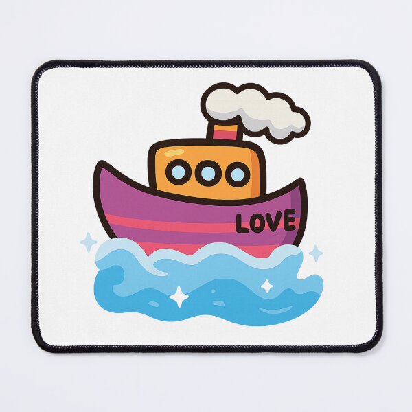 Item preview, Love Boat – Whimsical Romance Design designed and sold by CanSparkleArt.
