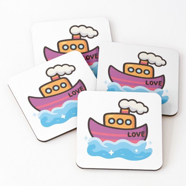 Item preview, Love Boat – Whimsical Romance Design designed and sold by CanSparkleArt.
