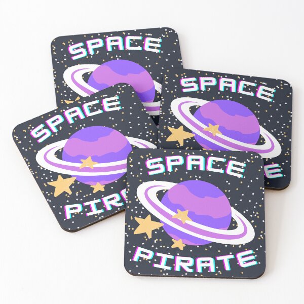 Item preview, Space Pirate Planet and Stars Design designed and sold by CarefulCreation.