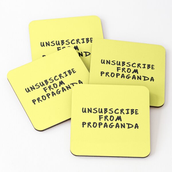 Item preview, UNSUBSCRIBE FROM PROPAGANDA designed and sold by GolemStickers.