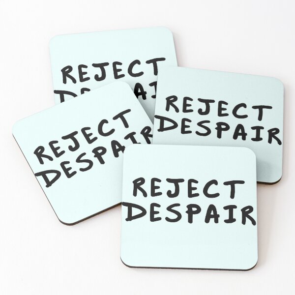 Item preview, REJECT DESPAIR designed and sold by GolemStickers.