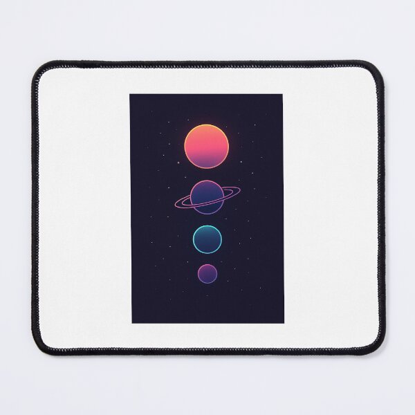 Item preview, Aligned Planets | Cosmic Minimalism designed and sold by BitCafeAI.