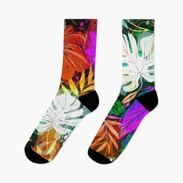 Item preview, Tropical Lush Leaves Colorful Botanical Designs Modern Pattern designed and sold by DEC02.