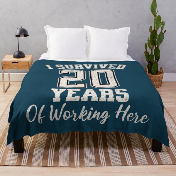 Item preview, I Survived 20 Years Of Working Here Sarcastic Quote designed and sold by NosandEdgy.