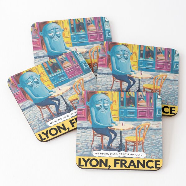 Item preview, Lyon, France Travel Poster | “we spoke once. It was enough “  designed and sold by LeQuirks.