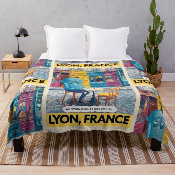 Item preview, Lyon, France Travel Poster | “we spoke once. It was enough “  designed and sold by LeQuirks.