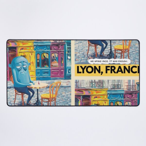 Item preview, Lyon, France Travel Poster | “we spoke once. It was enough “ designed and sold by LeQuirks.