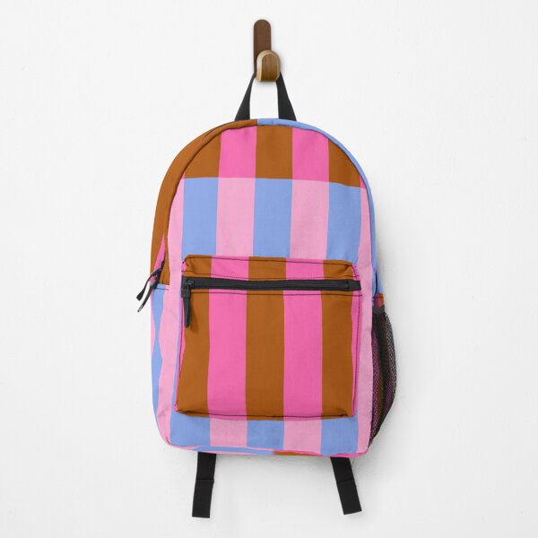 Item preview, Candy Stripe Color Block - Camel Brown, Bubblegum Pink and Sky Blue designed and sold by trajeado14.