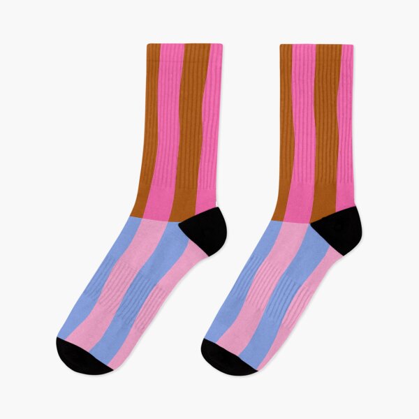 Item preview, Candy Stripe Color Block - Camel Brown, Bubblegum Pink and Sky Blue designed and sold by trajeado14.