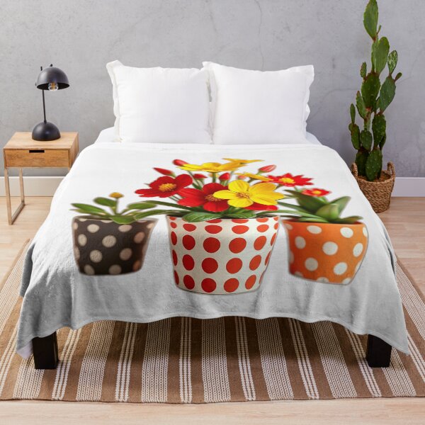 Item preview, Playful Flower with Polka Dot Pots designed and sold by sharon1210.