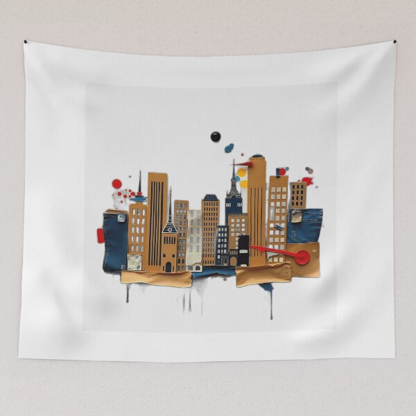 Item preview, Paper and Denim Cityscape designed and sold by sharon1210.