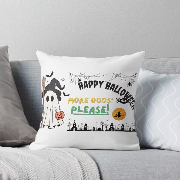 Item preview, More Boos Please Funny Ghost Drinking Halloween Shirt designed and sold by Vivid Mischief.