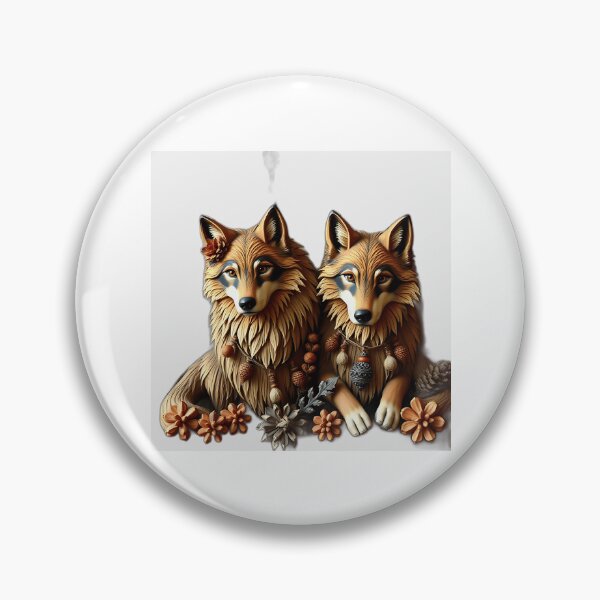 Item preview, Folklore Wolves in Earthy Tones designed and sold by sharon1210.