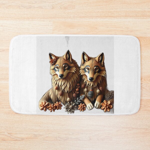 Item preview, Folklore Wolves in Earthy Tones designed and sold by sharon1210.