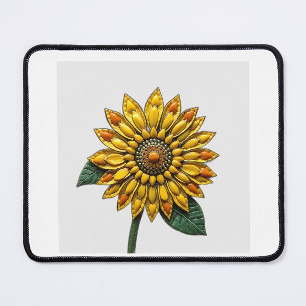 Item preview, Mosaic Sunflower with Yellow and Orange Stones designed and sold by sharon1210.