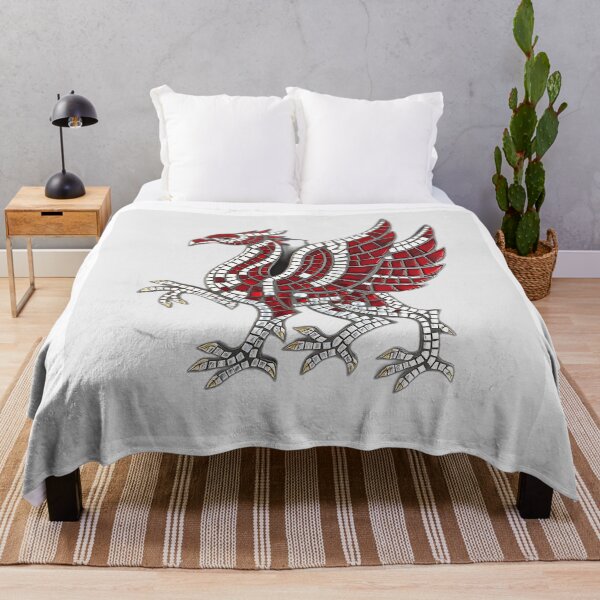 Item preview, Mosaic Griffin in Red and Silver designed and sold by sharon1210.
