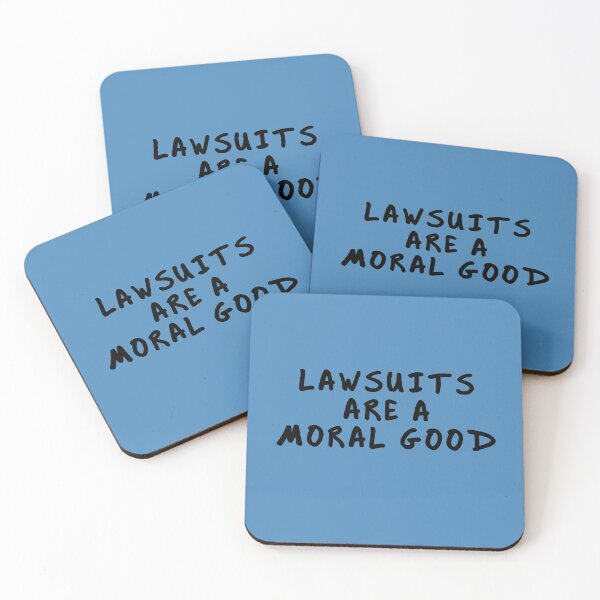 Item preview, LAWSUITS ARE A MORAL GOOD designed and sold by GolemStickers.