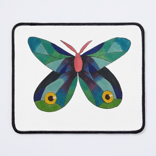 Item preview, Teal and Green Moth designed and sold by fern.prints.