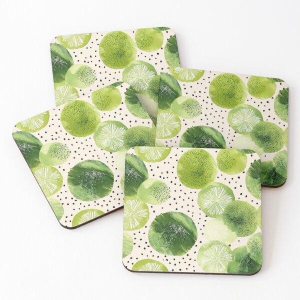 Item preview, Cottagecore Limes with Black Polka Dots designed and sold by joannejgg.