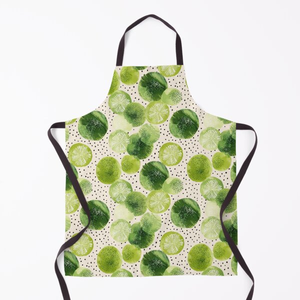 Item preview, Cottagecore Limes with Black Polka Dots designed and sold by joannejgg.