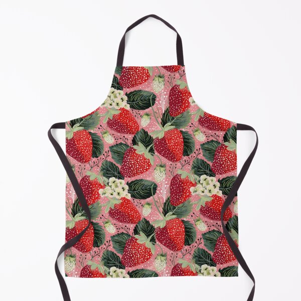 Item preview, Strawberry Blossoms on Pink with Polka Dots designed and sold by joannejgg.