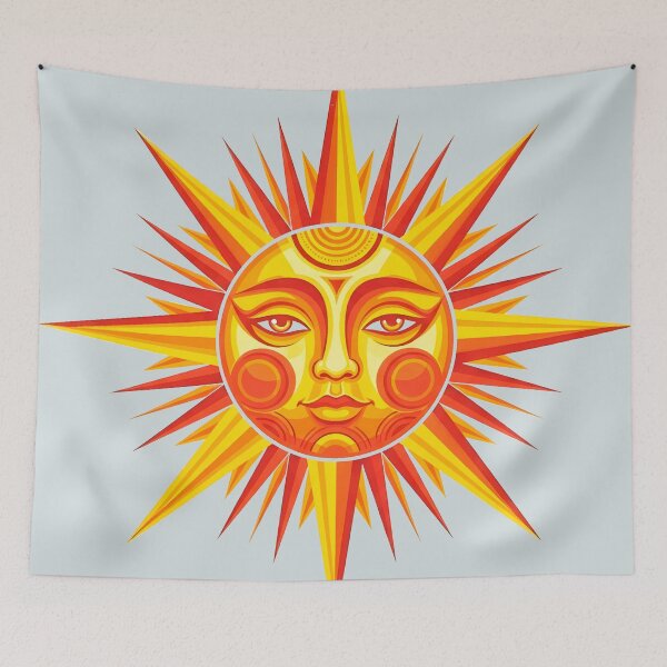 Item preview, Modern Geometric Sun Illustration – Bold Tribal & Art Deco Design designed and sold by  Ojo de Lilith.