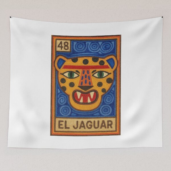 Item preview, Mexican Lottery Card 48 El Jaguar  designed and sold by retrographics.