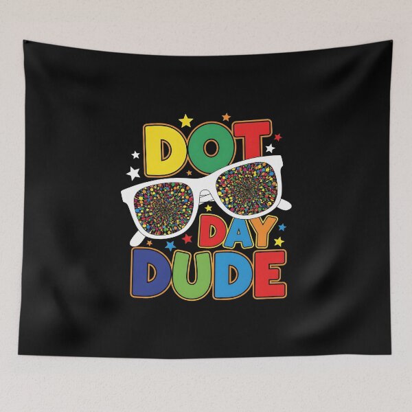 Item preview, "Dot Day Shirt" Dotted Dude Glasses Tee for Kids designed and sold by AI-volution.