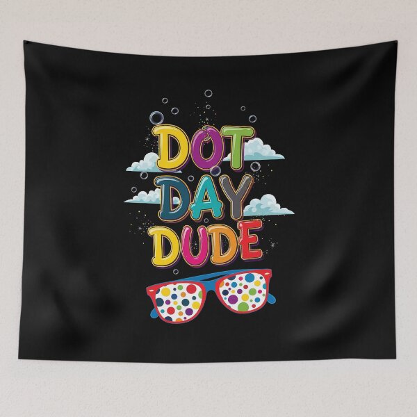 Item preview, "Dotted Dude Glasses" Dot Day Kids T-Shirt designed and sold by AI-volution.