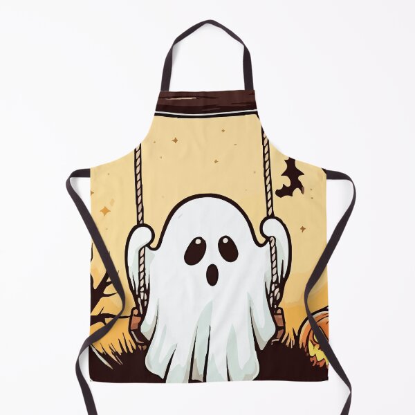 Item preview, Ghost Pumpkin Swing T-Shirt – Cute Whimsical Halloween Design designed and sold by Uglyandcute.
