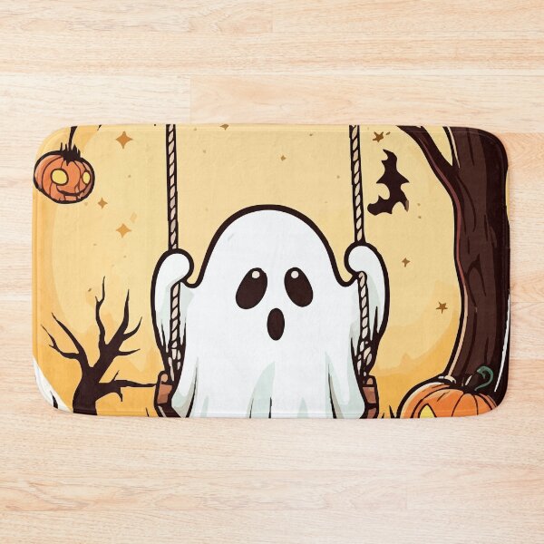 Item preview, Ghost Pumpkin Swing T-Shirt – Cute Whimsical Halloween Design designed and sold by Uglyandcute.