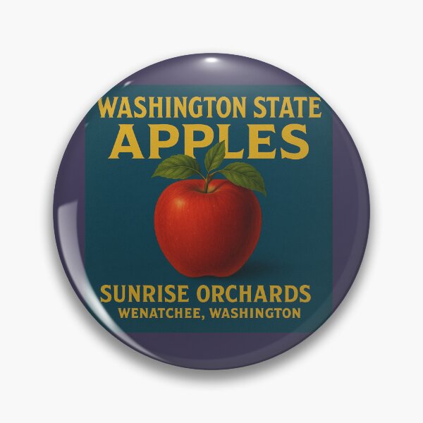 Item preview, Washington State Apples Vintage Packing Label designed and sold by OliveStreetDesigns.