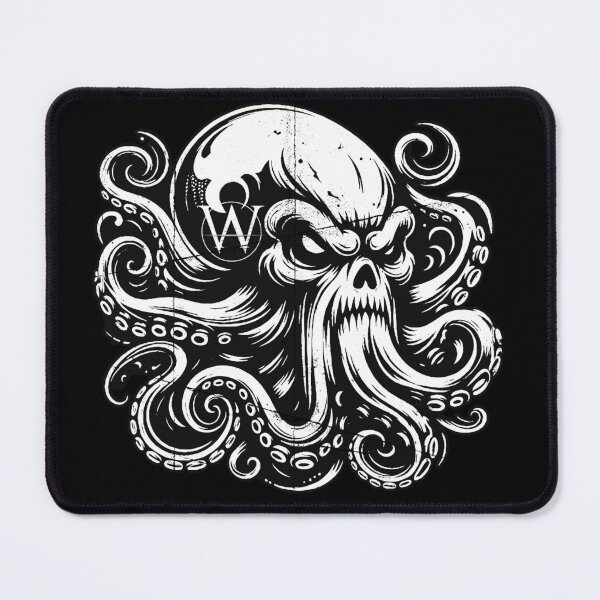 Item preview, Kraken Skull with logo by Alexa Weathers designed and sold by Alexa Weathers.