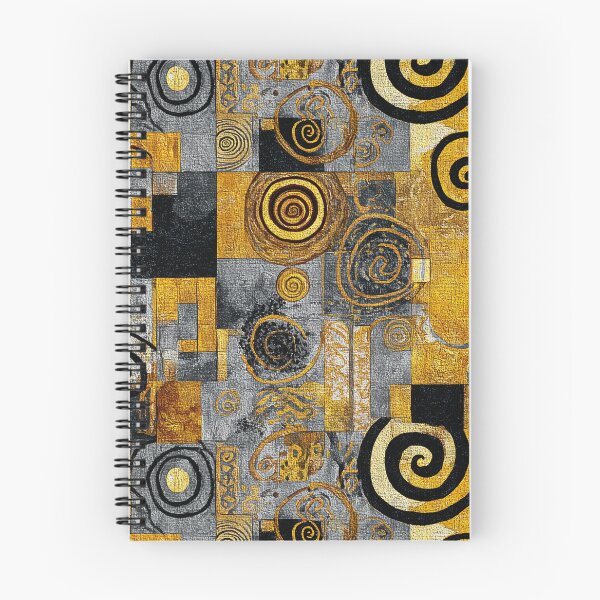 Item preview, Surreal Charcoal and Gold Spiral Mosaic designed and sold by joannejgg.