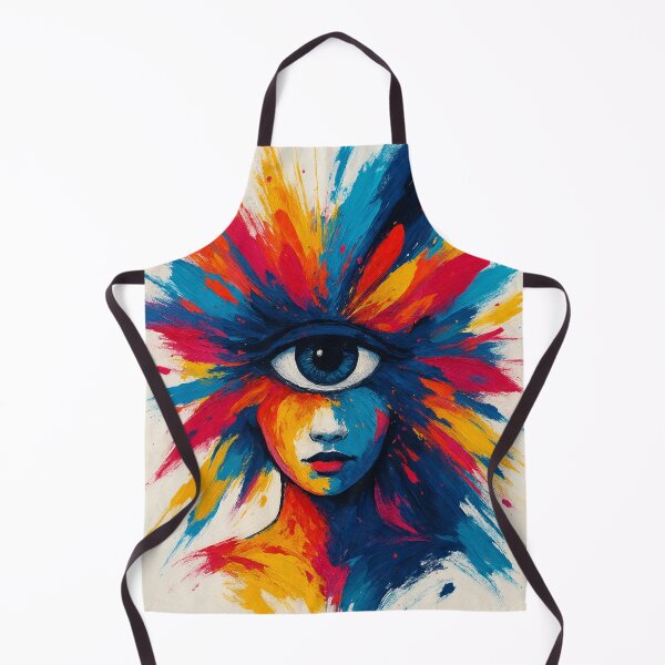 Item preview, Third Eye Cosmic Vision – Colorful Abstract Portrait designed and sold by PixelMusex.