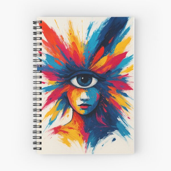 Item preview, Third Eye Cosmic Vision – Colorful Abstract Portrait designed and sold by PixelMusex.