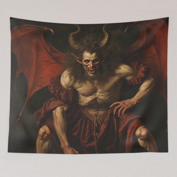 Item preview, Medieval Demon Art designed and sold by TheDarkWardrobe.