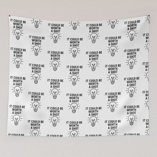 Item preview, Worth a Shot – Lightbulb Pun Design designed and sold by DryWitDad.
