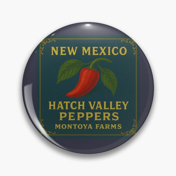 Item preview, New Mexico Hatch Valley Peppers Vintage Crate Label designed and sold by OliveStreetDesigns.
