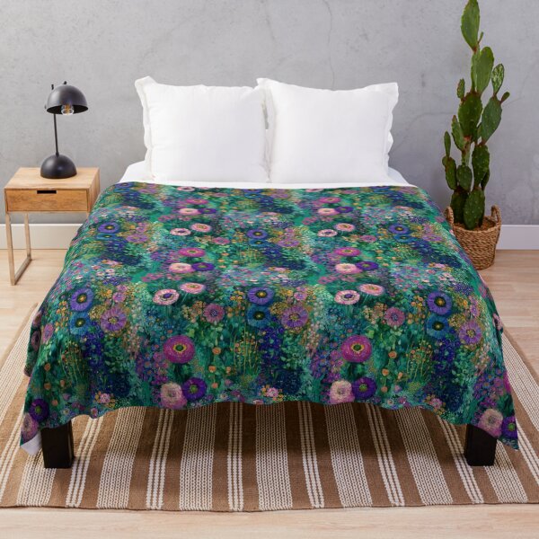 Item preview, Surreal Klimt Garden in Blue, Pink, and Purple designed and sold by joannejgg.