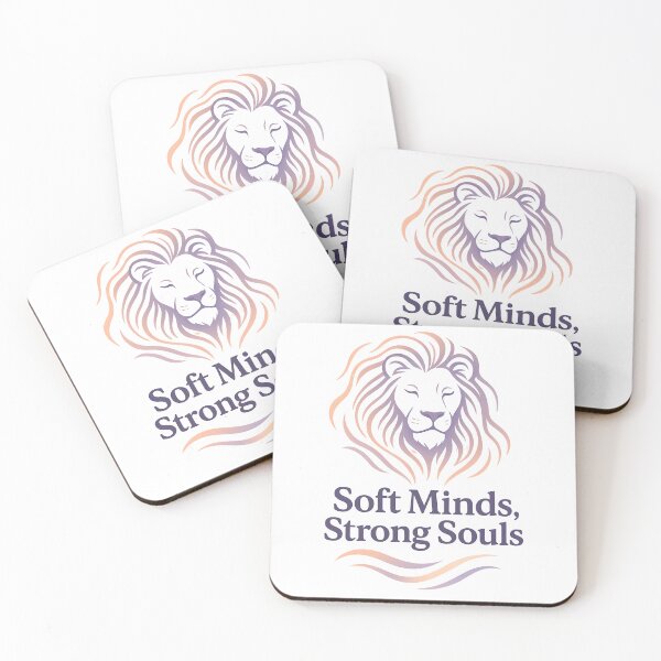 Item preview, Empath Lion Quote Shirt - Soft Minds Strong Souls - Mental Health Strength Tee designed and sold by Dream Vibe.