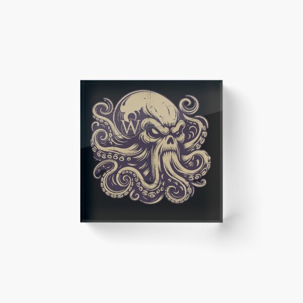 Item preview, Kraken Skull with logo by Alexa Weathers designed and sold by Alexa Weathers.
