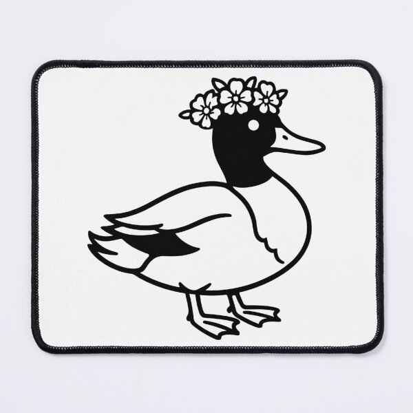 Item preview, Mallard Duck with Flower Crown designed and sold by theartfulaspie.