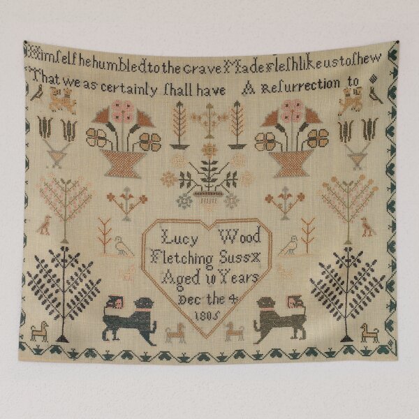 Item preview, 1805 English Embroidery Sampler designed and sold by AnimaliaStar.