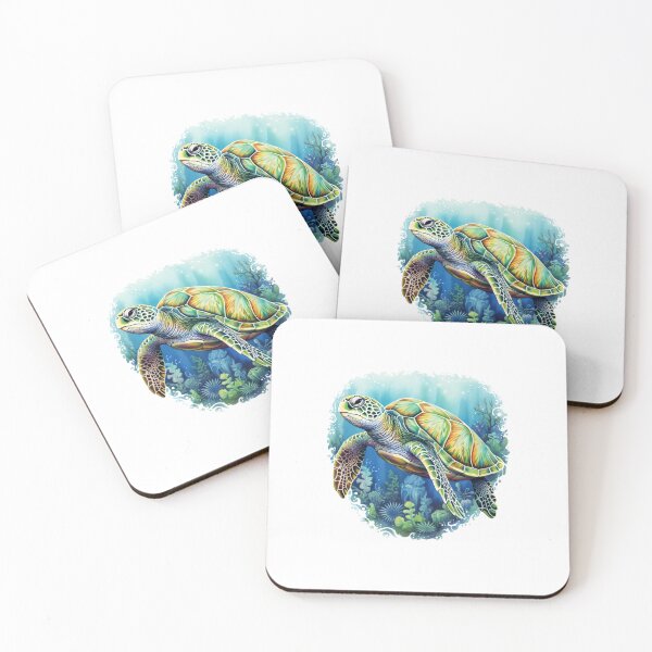 Item preview,  Sea Turtle Watercolor Ocean Blue designed and sold by The Digital Design Collective .