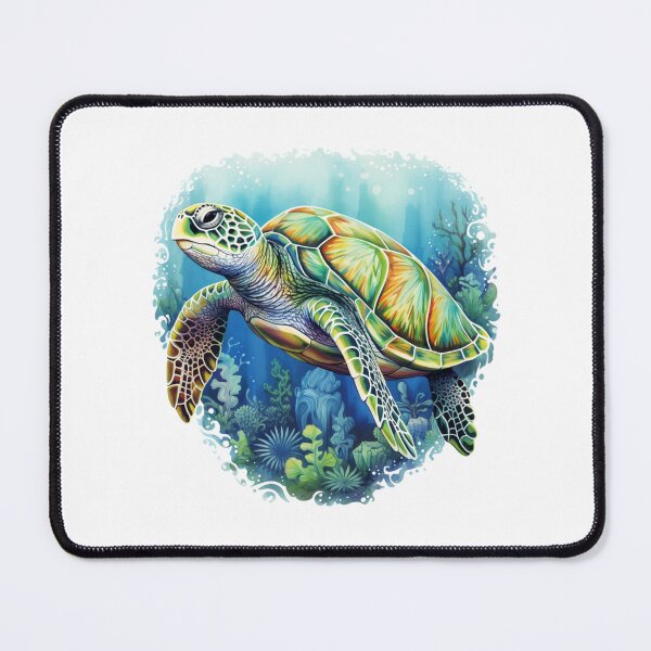 Item preview,  Sea Turtle Watercolor Ocean Blue designed and sold by The Digital Design Collective .