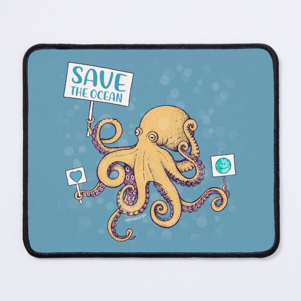 Item preview, Save The Ocean - Stop Octopus Farming designed and sold by Frank J. Art.