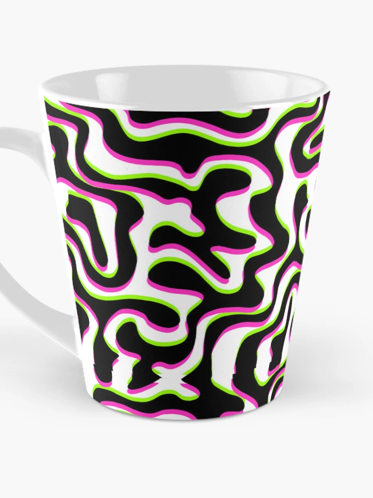 Thumbnail 3 of 4, Coffee Mug, Trippy Pattern designed and sold by The Artless Archer.