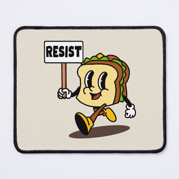 Item preview, Sandwich Guy with RESIST sign designed and sold by DesignCollectiv.